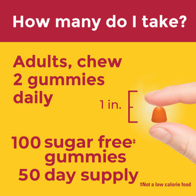 Nature Made Zero Sugar Vitamin C Gummies 250 Mg Per Serving Immune & Antioxidant Support 100 Sugar Free Gummies 50 Day Supply