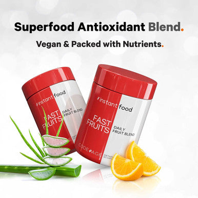 Codeage Instantfood Fast Fruits Over 15 Fruits Powders Equivalent All-in-One Vegan Daily Whole Food Vitamins - Berries Antioxidant Polyphenols & Bioflavonoid Multivitamin Non-GMO 90 Capsules