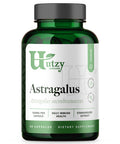 Utzy Naturals Astragalus | 500 Mg Per Capsule + Adapto-Calm | Stress Support Formula | With Ashwagandha, Tulsi Holy Basil, And Passionflower