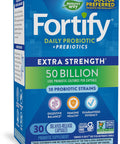 Nature's Way Fortify Extra Strength Daily Probiotic, 50 Billion Live Cultures, 11 Strains, Prebiotics, 30 Count