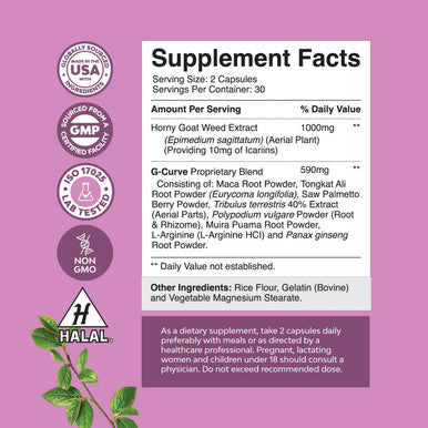 Natures Craft Bundle of G-Curve Breast and Butt Enhancer Pills May Support Voluptuous Curves and Liver Cleanse Detox & Repair Formula - Herbal Liver Support Supplement