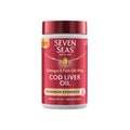 Cod Liver Oil Maximum Strength by Seven Seas, Omega-3 Supplement Supporting Brain, Heart, Vision, & Vitamin D for Immune System, Muscles & Bones, 60 Capsules