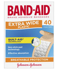 Band-Aid Extra Wide Plastic Strips 40 Pack