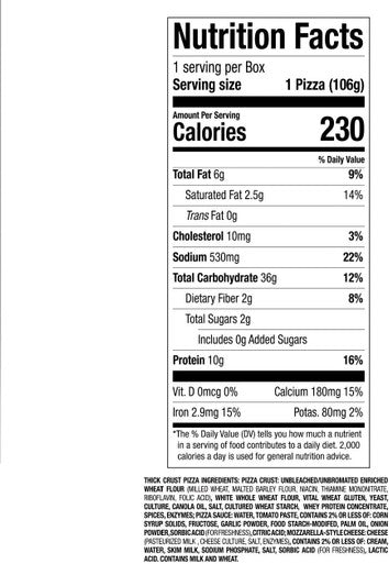 Nutrisystem Thick Crust Pizza, 8ct. Personal Pizzas to Support Healthy Weight Loss