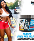 BPI Sports Smart burn Weight Loss, Burn Fat, Energy Carnitine, Cla, Green Tea, Caffeine, Theobromine, Dynamine for Men & Women No Artificial Colors Fruit Punch 25 Servings 4.4 oz