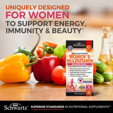 Multivitamin for Women with Vitamin D3 Multivitamins Supplement 60Ct