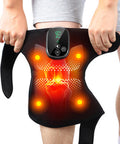 Democe Cordless Red Light Therapy For Knee Knee Massager With Heat Heated Knee Brace Knee Massger For Pain Relief Upgrade 4 Massage Area Knee Brace 660Nm & 850Nm Red Light For Knee Elbow Shoulder