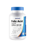 Nutricost Folic Acid (Vitamin B9) 1000 mcg, 240 Capsules