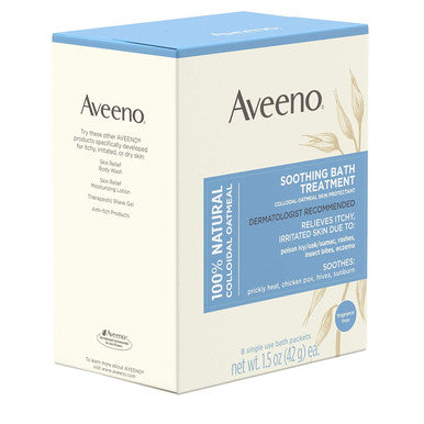 Aveeno Active Naturals Soothing Bath Treatment Packets 8 Each