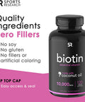 Sports Research Biotin 10000mcg 120ct Apple Cider Vinegar Capsules 120ct
