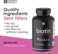 Sports Research Biotin 10000mcg 120ct Apple Cider Vinegar Capsules 120ct