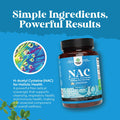 Natures Craft NAC Supplement N-Acetyl Cysteine 1000mg - Vegan High Absorption Non-Smelly NAC 1000mg Capsules Glutathione Precursor for Liver Cleanse Detox & Repair plus Lung Health and Immunity Support (2 Months)