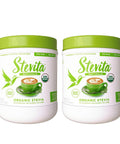 Stevita Organic Stevia 16 oz Pack of 2 Stevia & Erythritol AllNatural Sweetener No Calories USDA Organic NonGMO Vegan Keto Paleo Gluten 1816 Total Servings
