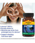 Country Life Lutein With Zeaxanthin 20Mg Supports Eye Health 60 Softgels Certified Gluten Free