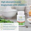 High Absorption Chelated Iron Bisglycinate 20Mg With Vitamin C, Gentle Formula, Clean Label & Targeted Release, One Daily, Vegan, 180 Tablets, By Igennus