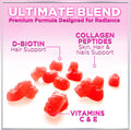 Collagen Peptides For Women - Collagen Gummy With Biotin For Hair, Skin, Nail, Bone & Joint Support, Extra Strength Hydrolyzed Collagen Peptides Supplement For Women & Men, Non-Gmo - 60 Gummies