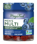 MegaFood Men'S Multi - Multivitamin For Men - Gummy Vitamins For Men - Vitamin C Vitamin D Zinc Vitamin B12 & Real Fruit - Immune Support - Vegetarian - Wild Blueberry - 60 Gummies (30 Servings)