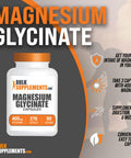 Bulksupplements.Com Magnesium Glycinate Capsules - Magnesium Bisglycinate Capsules, Magnesium Supplement, Magnesium Glycinate 400Mg - 3 Capsules Per Serving, 90-Day Supply, 270 Capsules