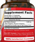 Tart Cherry 6000/Milk Thistle 25k - Extra Strength, Non-GMO, Vegan, 120 Capsules Each