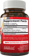 Tart Cherry 6000/Milk Thistle 25k - Extra Strength, Non-GMO, Vegan, 120 Capsules Each