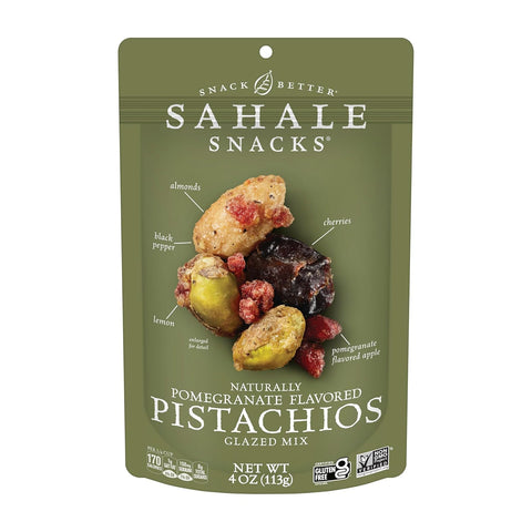 Sahale Snacks Glazed Mix Nut Blend Variety Pack, 1.5 Oz Grab & Go Bags (12 Total Packs) - Four Different Dry-Roasted Deluxe Mixed Nuts Blends Included - Non-GMO Kosher & Certified Gluten-Free Snacks