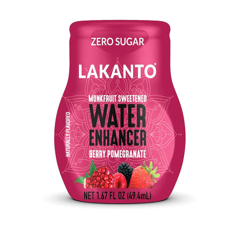 Lakanto Sugar Free Water Enhancer - Sweetened with Monk Fruit Sweetener and Erythritol, On the Go Liquid H2O Hydration, Zero Sugar, Naturally Flavored - Mango Passionfruit (1.67 fl oz - Pack of 6)