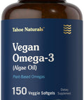 Carlyle Vegan Omega 3 Supplement | 150 Softgels | From Algae Oil | Non-Gmo & Gluten Free | Tahoe Naturals