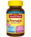 Nature Made Prenatal With Folic Acid + Dha Prenatal Vitamin And Mineral Supplement For Daily Nutritional Support 60 Softgels 60 Day Supply