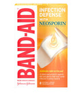 Band-Aid Brand Adhesive Bandages Infection Defense With Neosporin Antibiotic Ointment, For Wound Care And First Aid, Extra Large, 8 Ct