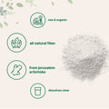 Micro Ingredients Organic Inulin FOS Powder (Jerusalem Artichoke) 2.2 Pounds (35 Ounce) Quick Water Soluble Prebiotic Intestinal Support for Colon and Gut Health Fibers for Smoothie & Drinks Vegan Friendly