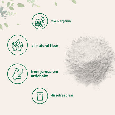 Micro Ingredients Organic Inulin FOS Powder (Jerusalem Artichoke) 2.2 Pounds (35 Ounce) Quick Water Soluble Prebiotic Intestinal Support for Colon and Gut Health Fibers for Smoothie & Drinks Vegan Friendly