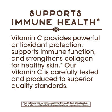 Nature'S Way Vitamin C With Rose Hips; 1000 Mg Vitamin C Per Serving; 250 Capsules