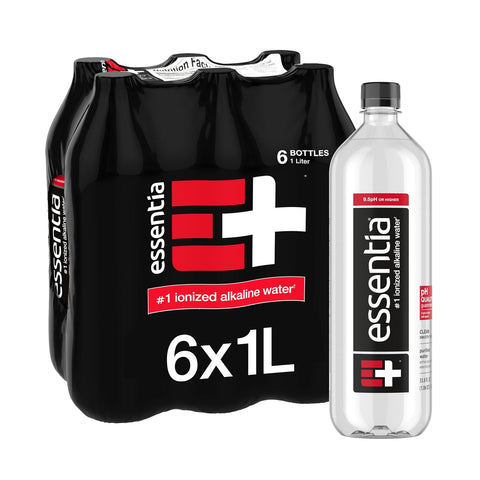 Essentia Water LLC, Ionized Alkaline Bottled Water; 99.9% Pure, Infused with Electrolytes, 9.5 pH or Higher a Clean, Smooth Taste, 20 Fl Oz (Pack of 24)
