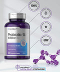 Chewable Probiotics 6 Billion CFUs | 200 Tablets | 14 Probiotic Strains | Vegetarian, Non-GMO & Gluten Free Supplement | by Horbaach