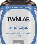 Twinlab Zinc Caps Immune Support Metabolism Skin Care 100 Capsules