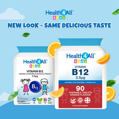 Health4All Kids Vitamin B12 2.5mcg Sublingual 90 Tablets