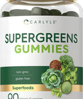 Carlyle Super Greens Gummies | 90 Count | Vegan, Non-GMO and Gluten Free Supplement