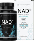 Hpn Supplements Nad3 Nad+ Booster Size 2 Month Supply Clinically Proven & Independently Tested - Metabolic Repair 312 Mg/ Serving - 120 Capsules