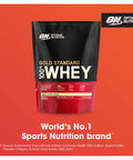 Optimum Nutrition Gold Standard 100% Whey Muscle Building And Recovery Protein Powder With Naturally Occurring Glutamine And Bcaa Amino Acids Vanilla Ice Cream Flavour 15 Servings 450 G