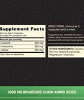 Optimum Nutrition Bcaa Capsules Amino Acids Tablets 1000 Mg Of Essential Amino Acids Bcaas With L-Leucine L-Isoleucine And L-Valine Unflavoured Bcaa Supplements 100 Servings 200 Capsules