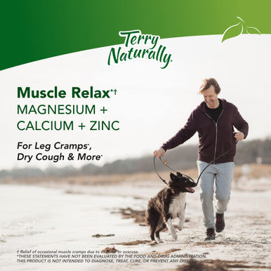 Terry ly Muscle Relax - 60 Vegan Capsules - Occasional Muscle Cramp Relief Supplement, Supports Nervous System - Non-GMO, Gluten-Free - 20 Total Servings