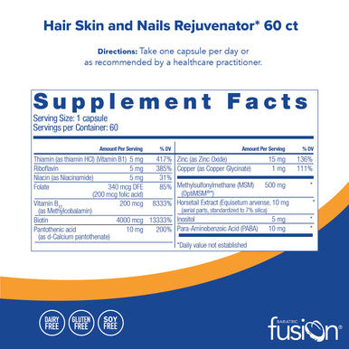 Bariatric Fusion Hair Skin and Nails Rejuvenator 60 capsules