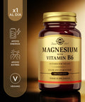 Solgar Magnesium with Vitamin B6 Tablets 100Tabs