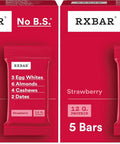 RXBAR Protein Bars, 12g Protein, Gluten Free Snacks, Strawberry, 9.1oz Box (5 Bars)