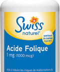 Swiss Natural Folic Acid 1mg (1000 mcg) Tablet 90