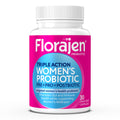 Florajen Women'S Complete Triple-Action Prebiotic Probiotic Postbiotic For Digestive & Immune Support - Fast-Acting Relief From Constipation & Bloating - Gluten-Free - Vegan - Non-Gmo 30-Count