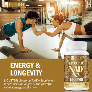 Nad Supplement 1500Mg, Liposomal Nad+ Supplement With Tmg, 98%+ Absorption, Pure Nad Plus, Non-Gmo Aging Defense, Cellular Energy, Heart & Brain Function, Longevity, 120 Softgels