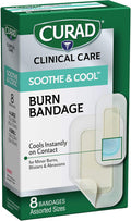 Curad Soothe and Cool Clear Gel Bandages Assorted Clear 8/Box