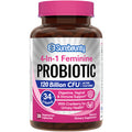 Surebounty 4-in-1 Feminine Probiotic 120 Billion CFU + 34 Strains Highest Potency for Women Prebiotics + Digestive Enzymes + Cranberry Digestive Vaginal Mood Immune & Overall Support 30 caps