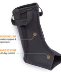 Curad Performance Series Ankle Support Designed for Active Seniors 50+ Large Easy to Grip Tabs & Loops for Easier Application Helps with Mild Sprains & Strains Size S/M